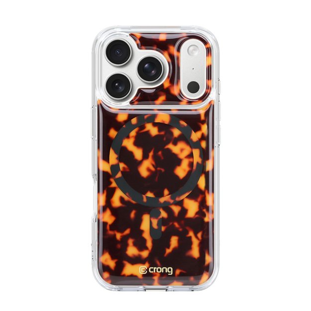 Crong Deluxe MAG Cover - iPhone 17 Pro Max MagSafe Case (Tortoise)