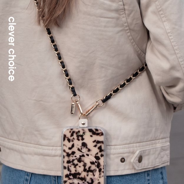 Crong Phone Crossbody - Phone Lanyard (Black Twist)