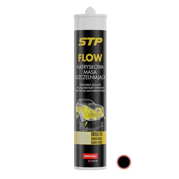 Pur&scaron;kiamas hermetikas STP FLOW juodas 290ml  