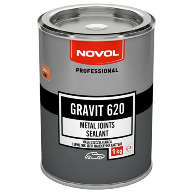 Tepamas hermetikas pilkas GRAVIT 620 uždažomas 1kg  