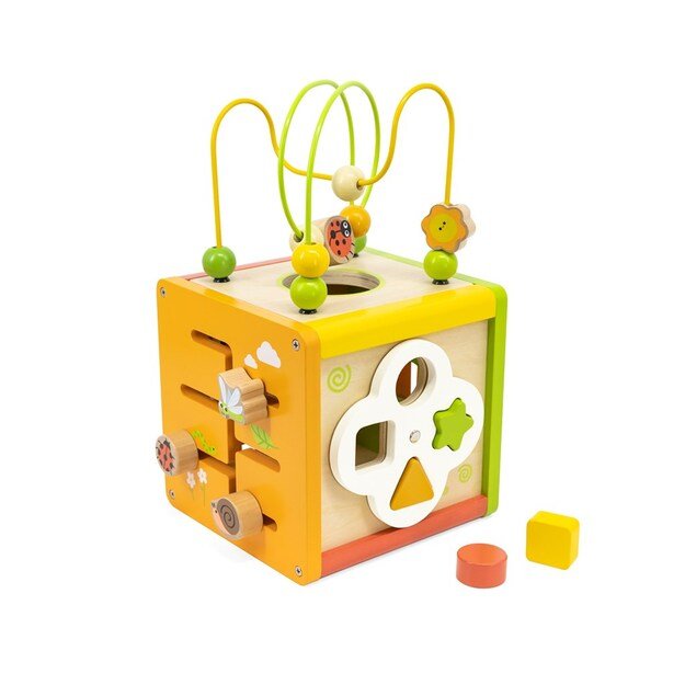 5-in-1 educational cube with maze and xylophone Viga 8