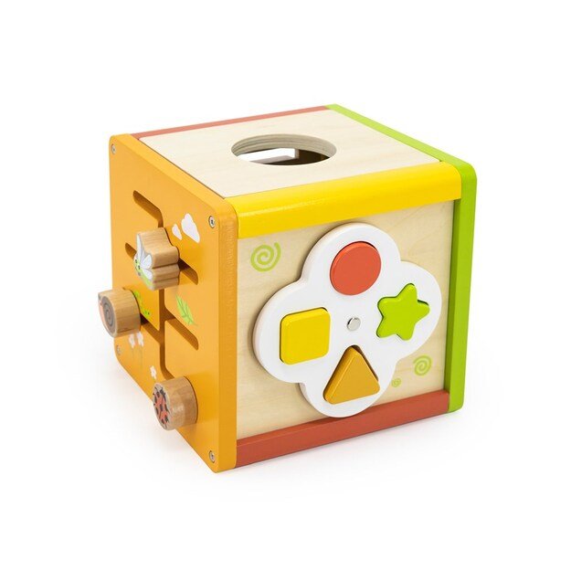 5-in-1 educational cube with maze and xylophone Viga 1
