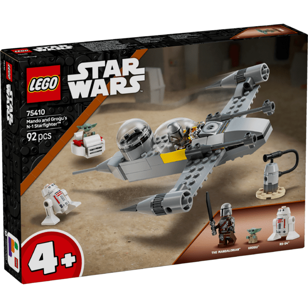 LEGO Star Wars Mando and Grogu s N-1 Starfighter