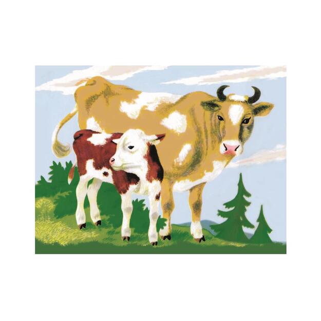 Dino Cube Puzzle 12 pc Domestic Animals 