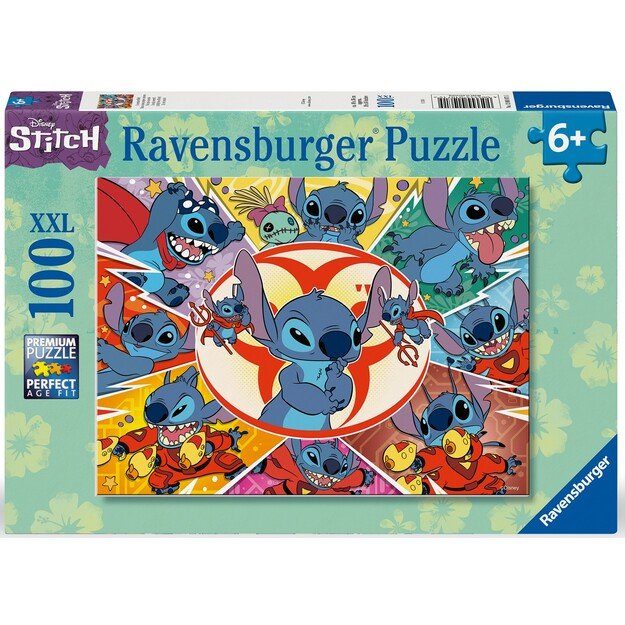 Ravensburger puzzle 100 pc Stitch s Many Faces