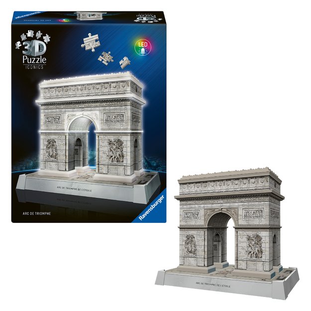 Ravensburger 3D Puzzle With LED Light: Arc de Triomphe
