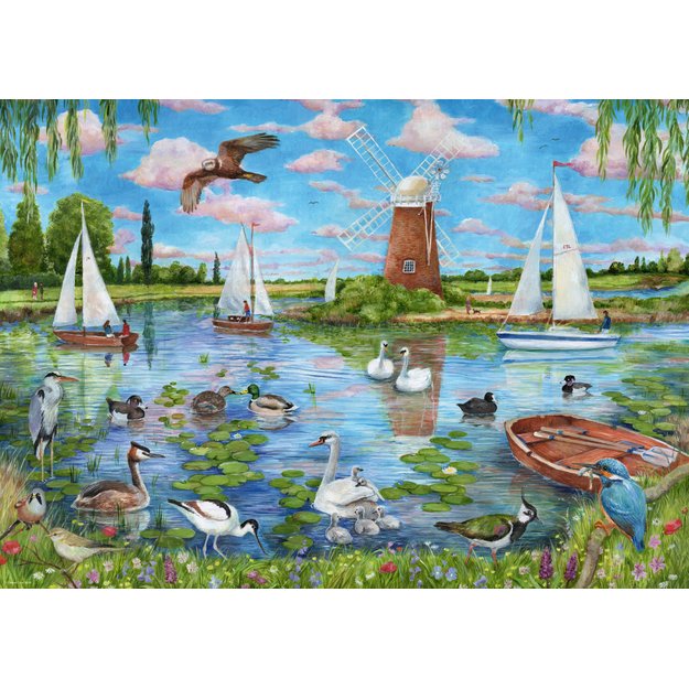 Ravensburger Puzzle 1000 Pieces: Life Along The Broads
