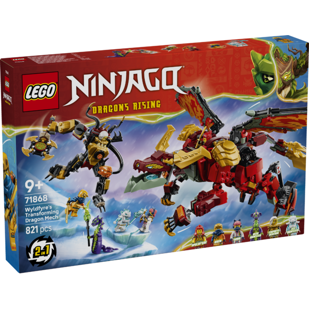 LEGO Ninjago Wyldfyre s Transforming Dragon Mech