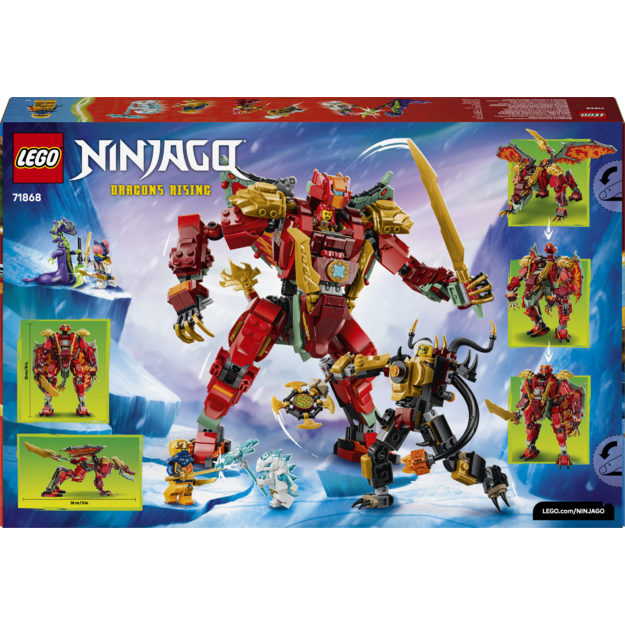 LEGO Ninjago Wyldfyre s Transforming Dragon Mech