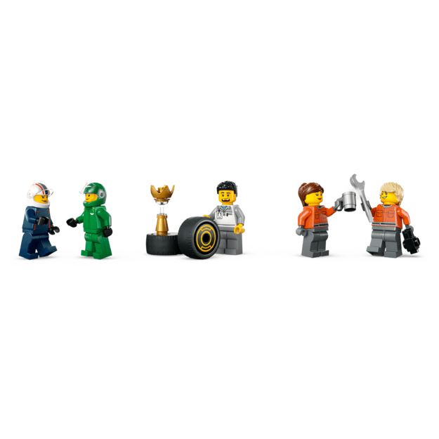 LEGO City F1 Truck with RB20 & AMR24 F1 Cars