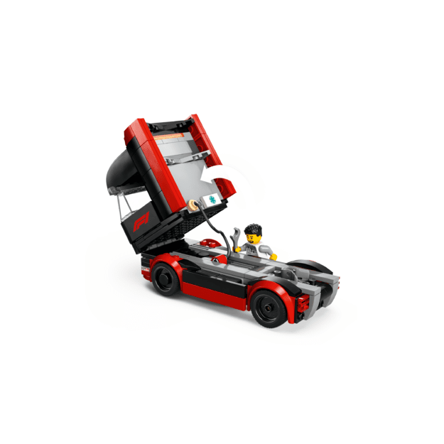 LEGO City F1 Truck with RB20 & AMR24 F1 Cars