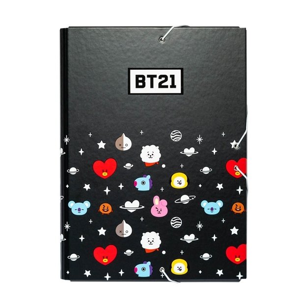 BT21 - Aplankas / portfelis su elastine juostele