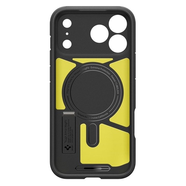 „Spigen Tough Armor T MagSafe“ dėklas, skirtas „iPhone 17 Pro Max“ (geltonos spalvos) 4