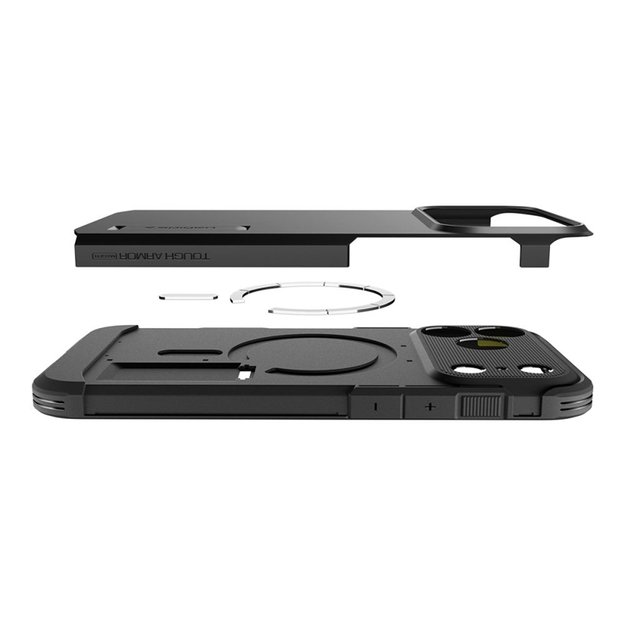 „Spigen Tough Armor T MagSafe“ dėklas, skirtas „iPhone 17 Pro Max“ (geltonos spalvos) 7