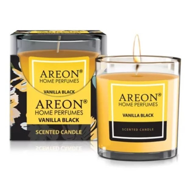 Aromatinė žvakė Vanilla Black, 120g (~25 h) │Areon  