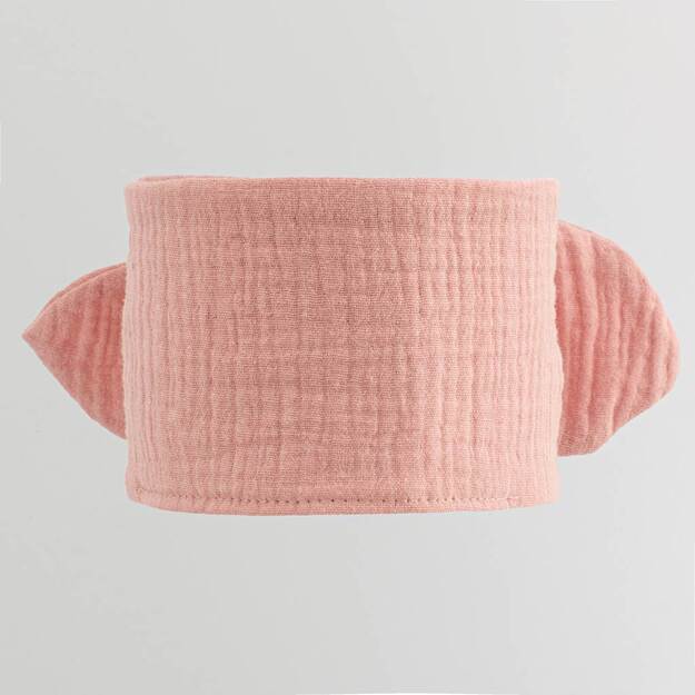 Baby Muslin galvos juosta New Baby Feeling šalavijo spalvos, rožinė, universali