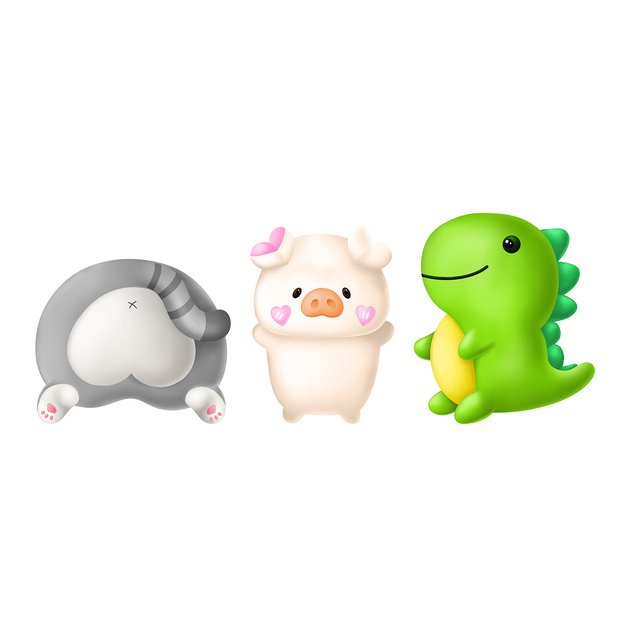 Gifty - 3D sqeeze stickers - mix 1 1