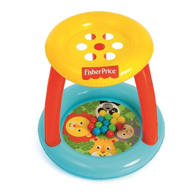 Vaikų pripučiamas žaidimų centras su skylutėmis kamuoliukams Fisher Price