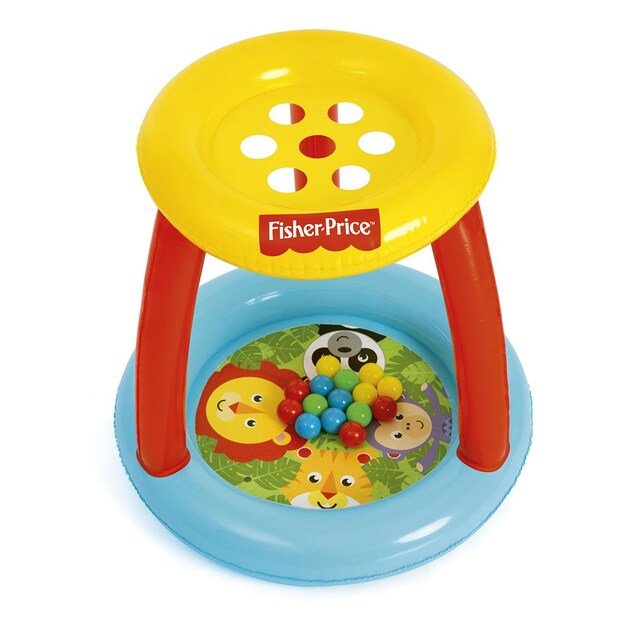 Vaikų pripučiamas žaidimų centras su skylutėmis kamuoliukams Fisher Price