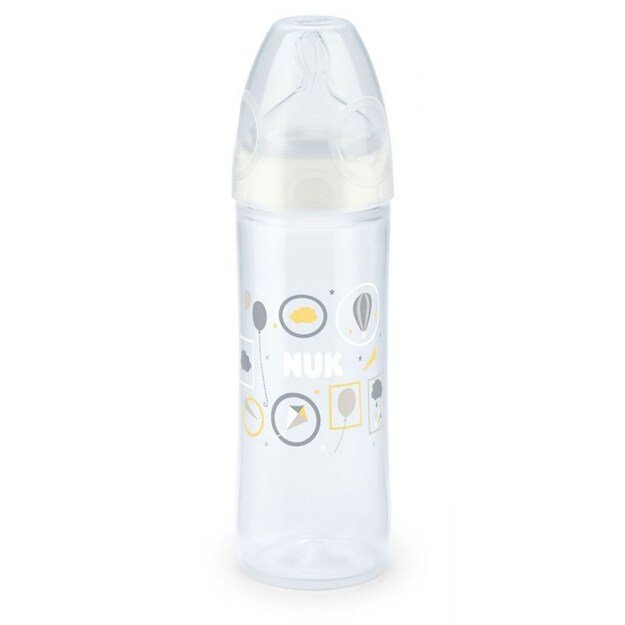 NUK LOVE Baby Bottle 250 ml, 6-18 mėn baltas