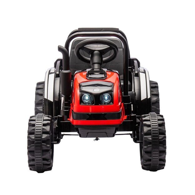 Elektrinis traktorius su priekaba Milly Mally Farmer raudona