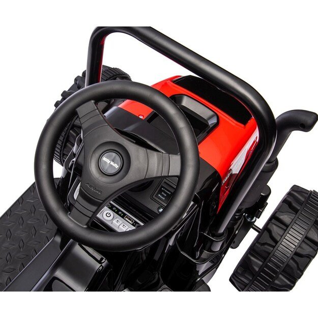 Elektrinis traktorius su priekaba Milly Mally Farmer raudona