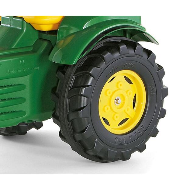 Pedalinis traktoriaus krautuvas Rolly Toys John Deere Farmtrac žalias