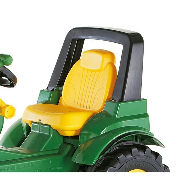 Pedalinis traktoriaus krautuvas Rolly Toys John Deere Farmtrac žalias