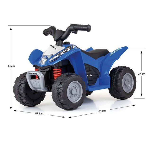 Milly Mally Honda ATV elektrinis keturratis mėlynas