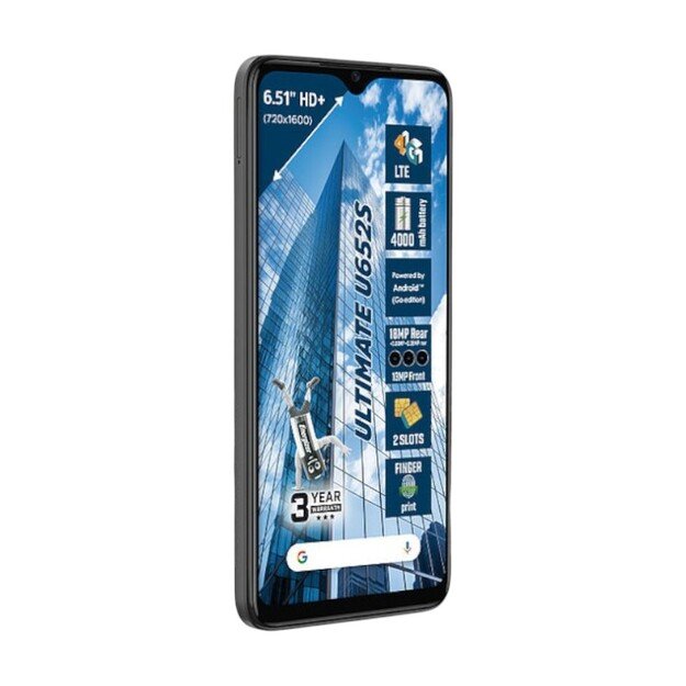 Energizer Ultimate U652S – išmanusis telefonas 2 GB RAM 64 GB 6,51 4G LTE Dvi SIM EU (juoda)