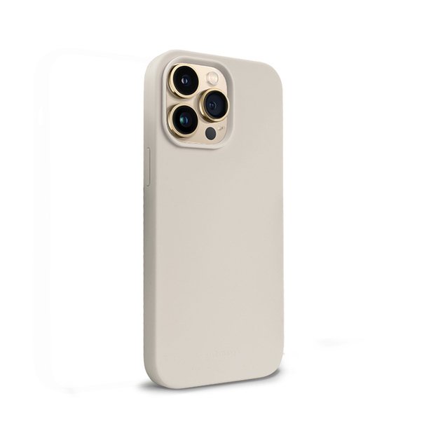 Crong Color Cover Skystas silikoninis dėklas, skirtas iPhone 14 Pro (Stone)