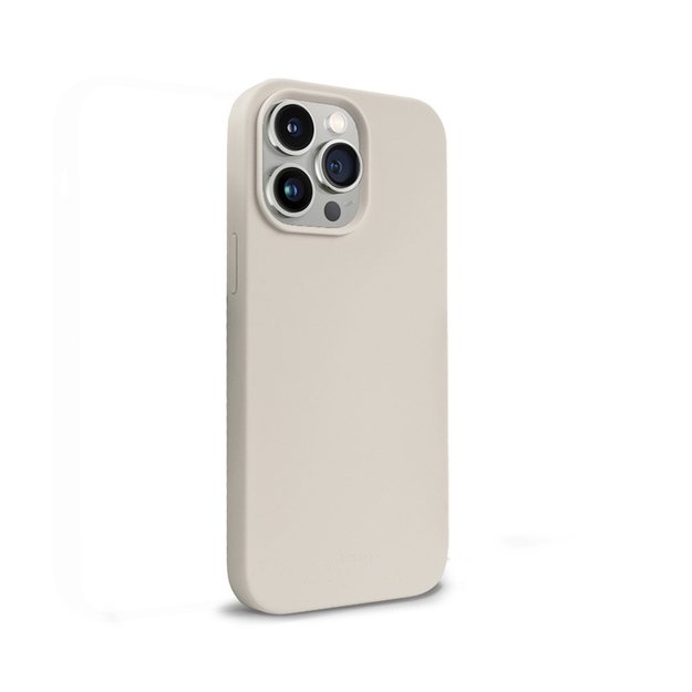 Crong Color Cover Skystas silikoninis dėklas, skirtas iPhone 14 Pro (Stone)