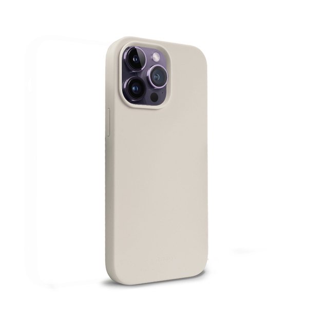Crong Color Cover Skystas silikoninis dėklas, skirtas iPhone 14 Pro (Stone)