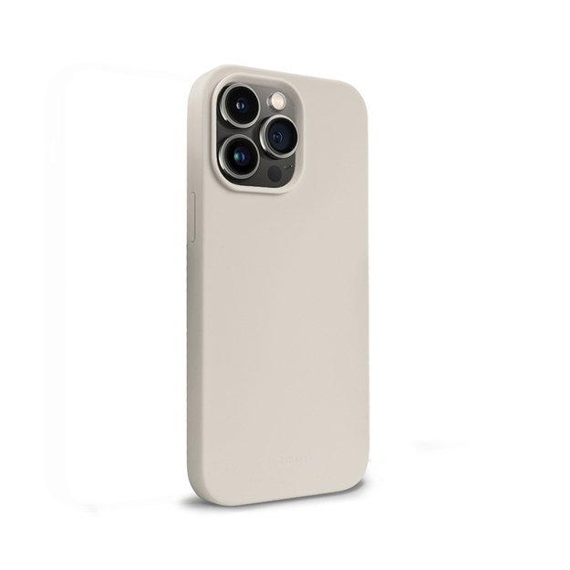 Crong Color Cover Skystas silikoninis dėklas, skirtas iPhone 14 Pro (Stone)