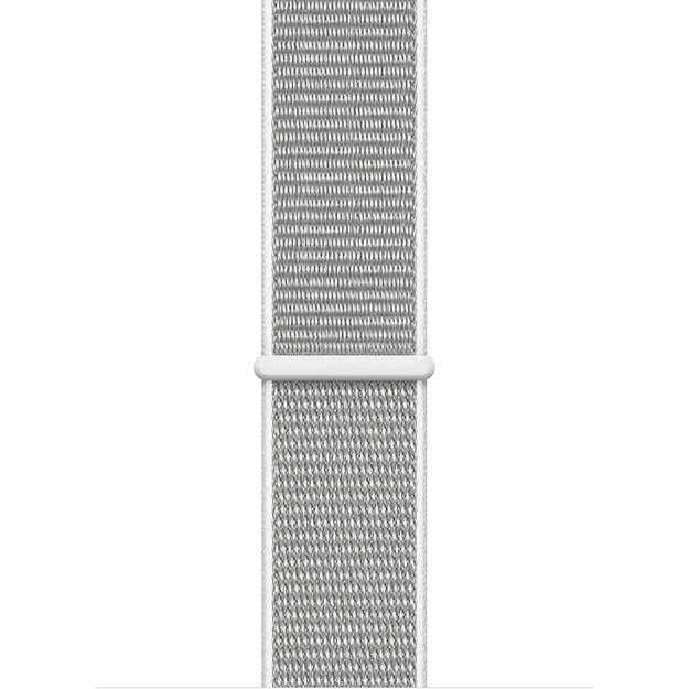 Crong Nylon – sportinė apyrankė, skirta Apple Watch 38/40/41/42 mm (sidabro pilka)