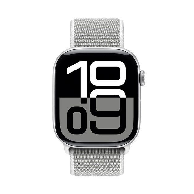 Crong Nylon – sportinė apyrankė, skirta Apple Watch 38/40/41/42 mm (sidabro pilka) 9