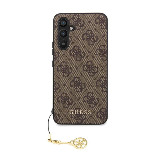 Guess 4G Charms kolekcija – Samsung Galaxy S23 FE dėklas (rudas) 3