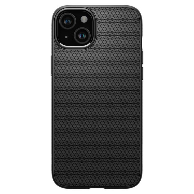 Spigen Liquid Air – dėklas, skirtas iPhone 15 (matinė juoda)