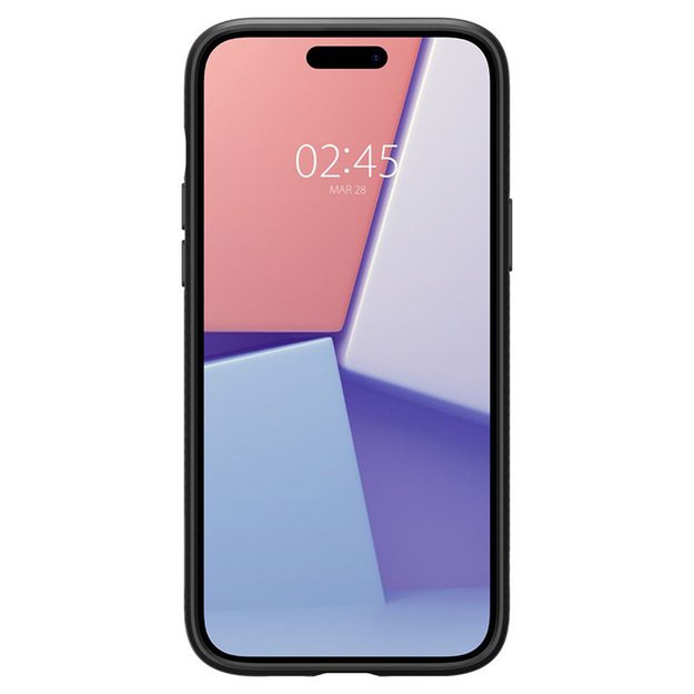 Spigen Liquid Air – dėklas, skirtas iPhone 15 (matinė juoda)