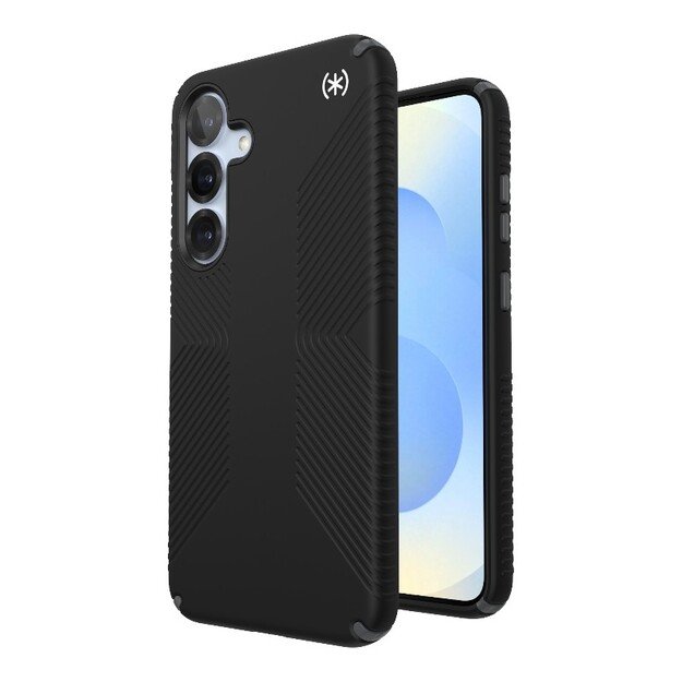 Speck Presidio2 Grip – dėklas, skirtas Samsung Galaxy S25+ / 24+ (juodas / šiferio pilkas / baltas) 13