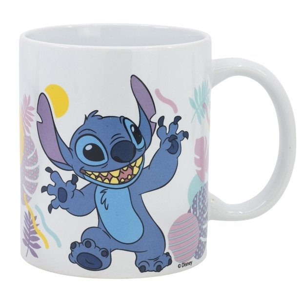 Disney Stitch - Keraminis puodelis iš Havajų gėlių kolekcijos 325 ml