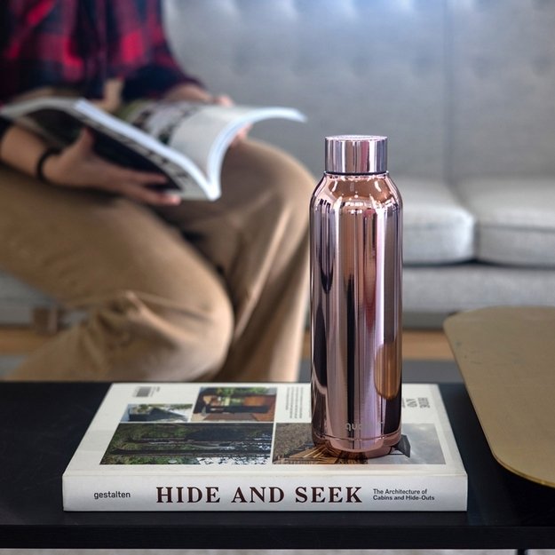 Quokka Solid - 630 ml nerūdijančio plieno termo butelis (Sleek Rose Gold)