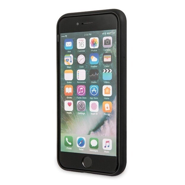 Guess 4G Bottom Stripe Collection – dėklas iPhone SE 2020 / 8 / 7 (pilkas) 13