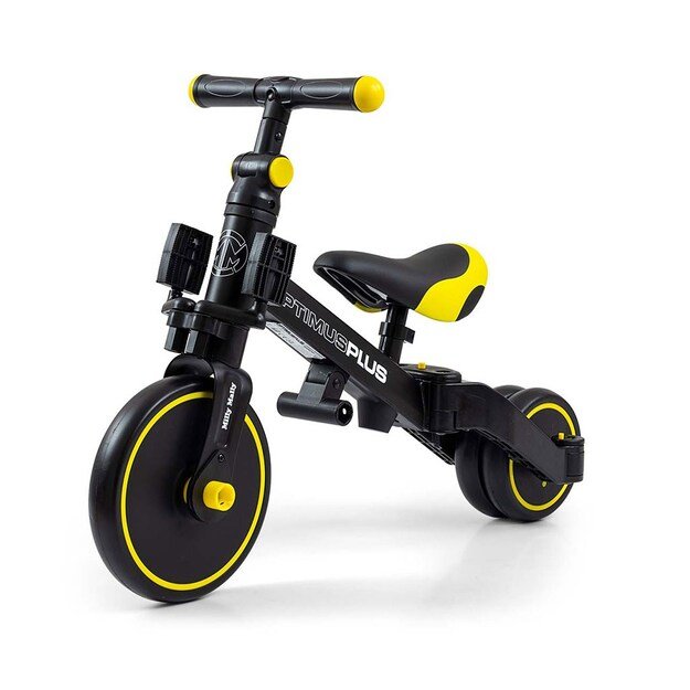 Milly Mally Optimus Plus 4in1 triratis su juoda kreipiančiąja juosta
