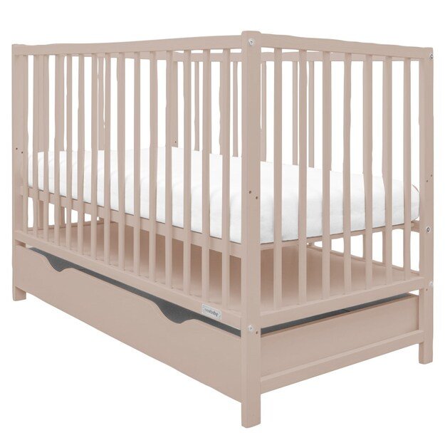 Vaikiška lovelė su stalčiumi New Baby BASIC kašmyro spalvos 3