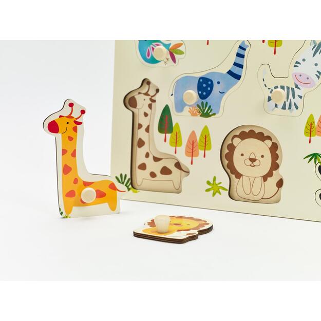 Medinė įdėklų lenta ZOO folijoje 3