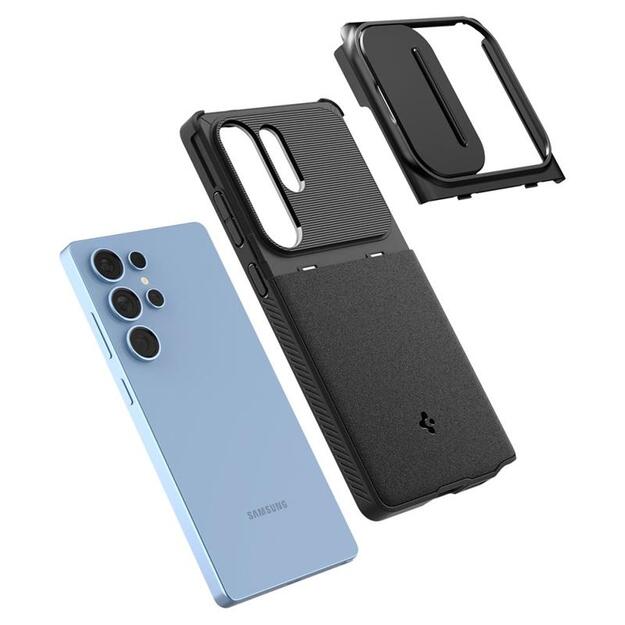 Spigen Optik Armor – dėklas, skirtas Samsung Galaxy S25 Ultra (juodas)