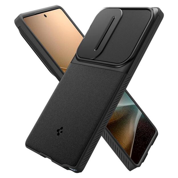 Spigen Optik Armor – dėklas, skirtas Samsung Galaxy S25 Ultra (juodas)