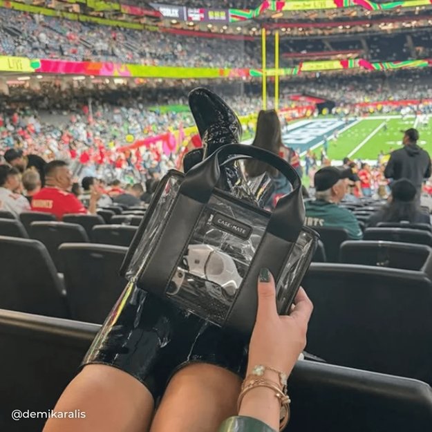 „Case-Mate“ mikro krepšys – vandeniui atsparus pečių krepšys (vidurnakčio juodas / skaidrus) 30