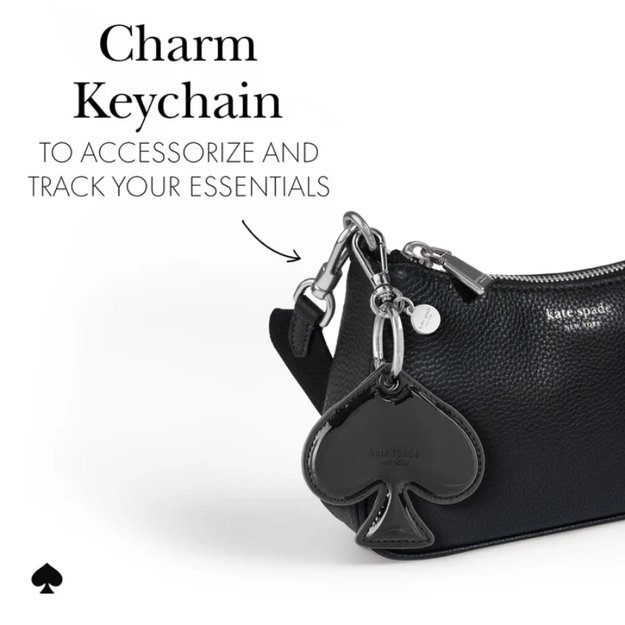 Kate Spade New York Charm raktų pakabukas – apsauginis dėklas, skirtas Apple AirTag (Spade)